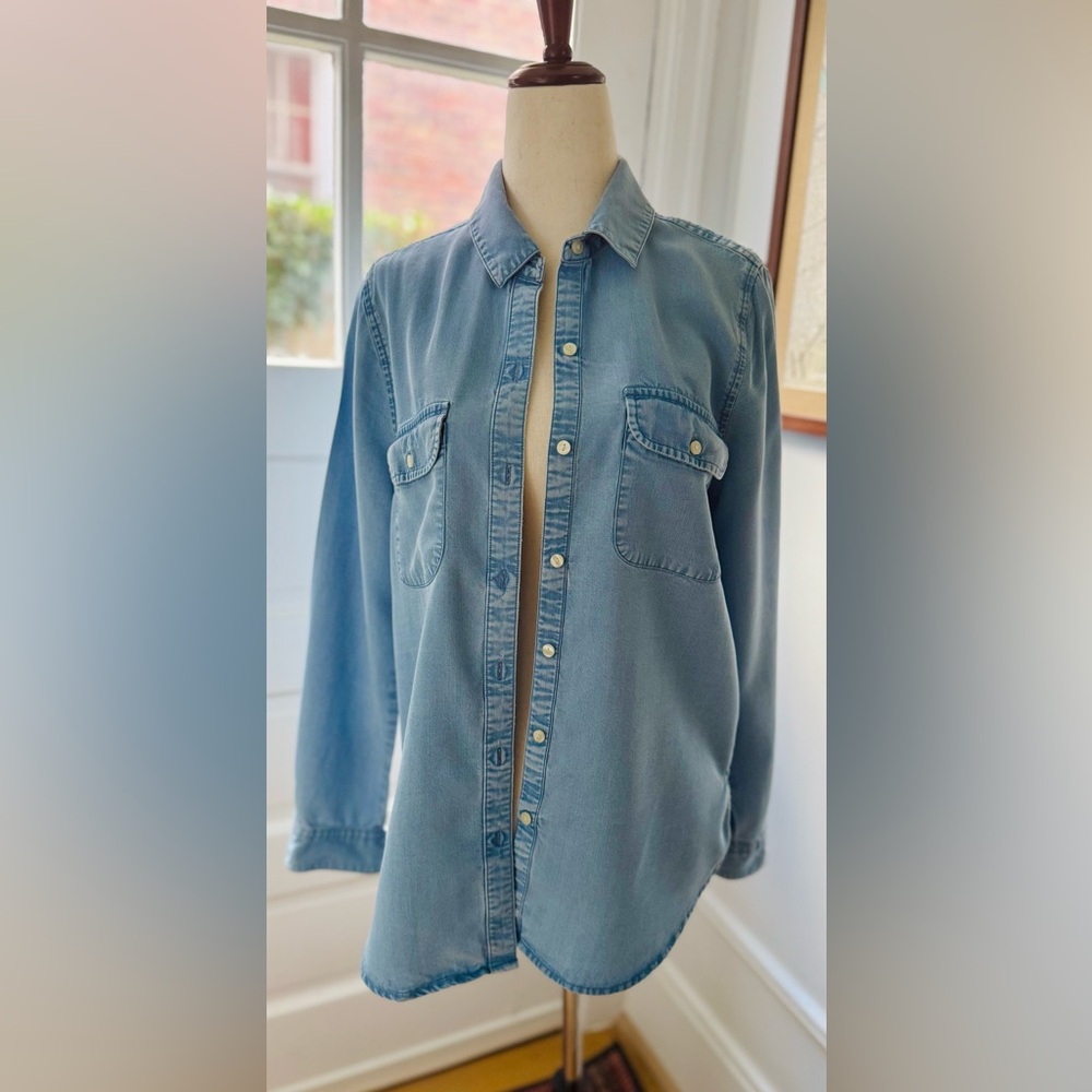 Lucky Brand Denim Blue Button Down Shirt